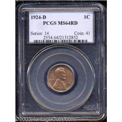 1924-D 1C MS64 Red PCGS.
