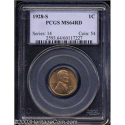 1928-S 1C MS64 Red PCGS.