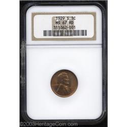 1929-S 1C MS67 Red NGC.