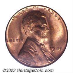 1941 1C Doubled Die MS66 Red PCGS.