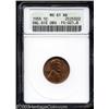 Image 1 : 1955/55 1C Doubled Die MS61 Red and Brown ANACS.