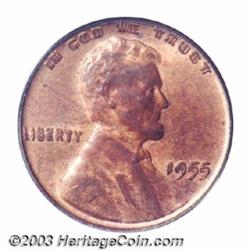 1955/55 1C Doubled Die MS64 Red and Brown PCGS.