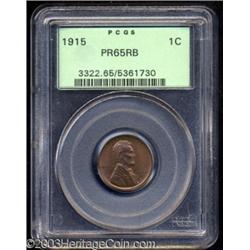 1915 1C PR65 Red and Brown PCGS.