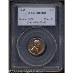1938 1C PR67 Red PCGS.
