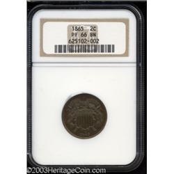 1865 2C PR66 Brown NGC.