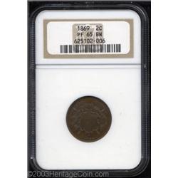 1869 2C PR65 Brown NGC.