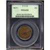 Image 1 : 1871 2C PR64 Red and Brown PCGS.