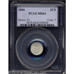 1856 3CS MS64 PCGS.