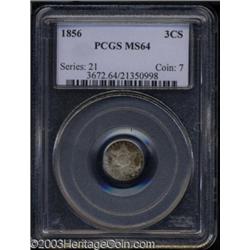 1856 3CS MS64 PCGS.