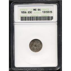 1856 3CS MS64 ANACS.