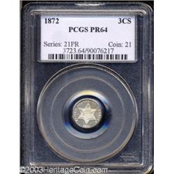 1872 3CS PR64 PCGS.