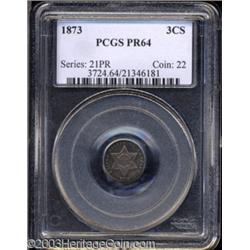 1873 3CS PR64 PCGS.