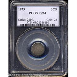 1873 3CS PR64 PCGS.