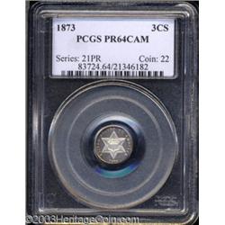 1873 3CS PR64 Cameo PCGS.