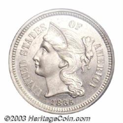1865 3CN PR64 Cameo PCGS.