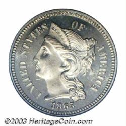 1865 3CN PR66 Cameo PCGS.