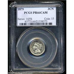 1879 3CN PR66 Cameo PCGS.