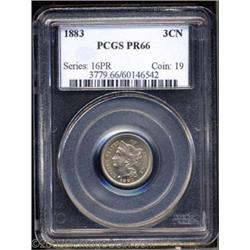 1883 3CN PR66 PCGS.