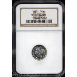 1883 3CN PR67 Cameo NGC.