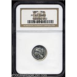 1887 3CN PR65 Cameo NGC.