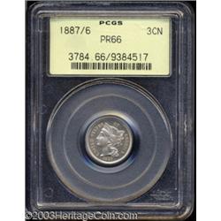 1887/6 3CN PR66 PCGS.