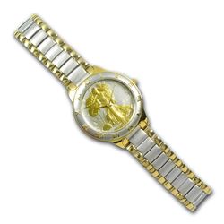 Men's Walking Liberty Half Dollar Two-Tone Watch