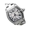 Image 2 : Large Cartier Stainless Steel Roadster Watch. Silver Roman Numeral Dial. Stainless Steel Case. Stain