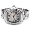 Image 3 : Large Cartier Stainless Steel Roadster Watch. Silver Roman Numeral Dial. Stainless Steel Case. Stain