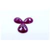 Image 1 : 12 ct & up Natural Ruby Pear Shaped Loose Stone (12.72) 2Pcs