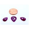 Image 2 : 12 ct & up Natural Ruby Pear Shaped Loose Stone (12.72) 2Pcs