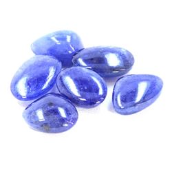 87 ct & up Cabuchon Tanzanite Loose Stone (87.77) 6Pcs