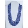 Image 1 : Tanzanite 5 Row Beaded Necklace