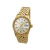 Image 1 : 34mm Rolex 14K Yellow Gold Oyster Perpetual Date Watch. Silver Roman Numeral Dial. 14k Yellow Gold E