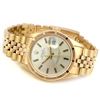 Image 3 : 34mm Rolex 14K Yellow Gold Oyster Perpetual Date Watch. Silver Roman Numeral Dial. 14k Yellow Gold E