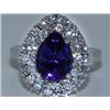 Image 1 : Tanzanite w/ Diamond Ring  Tanzanite 3.50ct