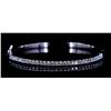 Image 1 : 14kt White Gold Diamond Bangle  1.03 ctw