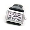 Image 1 : Lady's Cartier Stainless Steel Tank Divan Watch. Pink MOP Roman Numeral Dial. Stainless Steel Bezel.