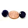 Image 2 : 17 ct & up Blue Sapphire Round Shaped ctw 17.03 2Pcs