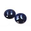Image 1 : 24 ct & up Natural Sapphire Slice Rose Cut Loose Stone (24.92) 2Pcs