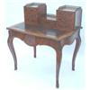 Image 1 : A Victorian burr walnut bureau de dame of serpentine form, tulipwood-banded and ormolu-mounted, t...