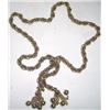 Image 1 : BEAUTIFUL VINTAGE LADIES HEAVY ROPE STYLE-GOLD TONED NECKLACE WITH VERY UNIQUE STRANDS HANGING FROM