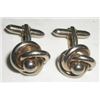 Image 1 : VINTAGE HEAVY-DUTY MENS CUFF-LINKS WITH VERY UNIQUE PATTERN!! ITEM CAME OUT OF SAFE!!