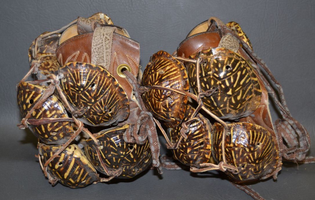 PAIR OF PUEBLO LEG RATTLES