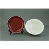 Image 2 : 2 Pieces of Chinese Flambe Porcelain Bowl & Plate