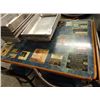 Image 1 : 15 Wood Trim 4-Top Tables w/Advertising - 15 Times the Money