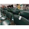 Image 2 : 27 Green Padded Swivel Barstools w/Chrome Base - 27 Times the Money
