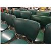 Image 3 : 27 Green Padded Swivel Barstools w/Chrome Base - 27 Times the Money