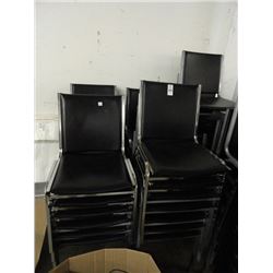 46 Black Padded Stack Chairs - 46 Times the Money