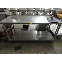 5' S/S Bullnose Table w/Undershelf