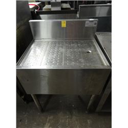 S/S Back Bar w/Drain